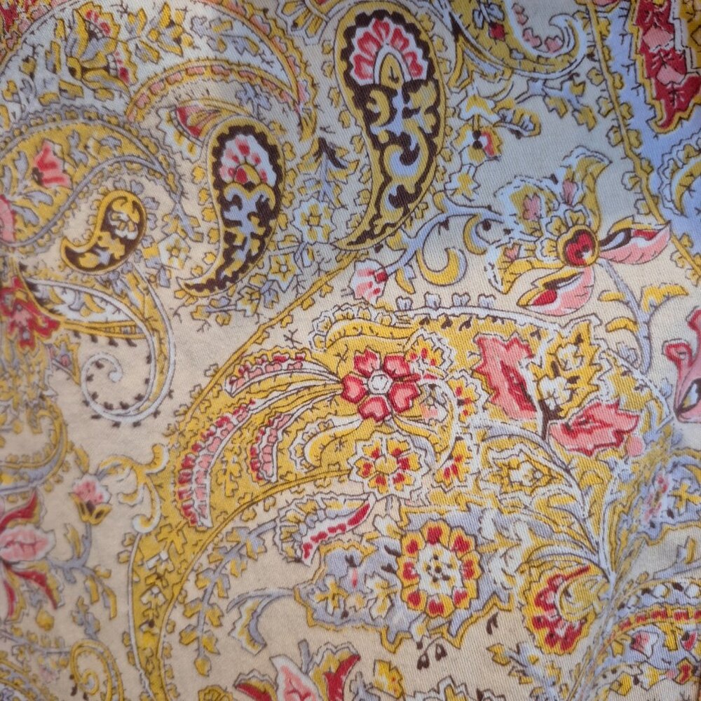 Chaps Paisley Button-Down Shirt; Women's Size XL; Pure Cotton; No Flaws - Picture 4 of 4